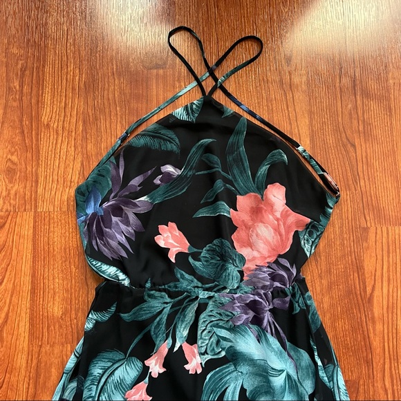 LuLu’s Tropical Open Back Maxi Dress - size SMALL - Picture 3 of 13